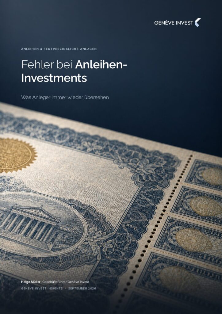 Titelseite: Fehler bei Anleihen-Investments – Genève Invest Insights